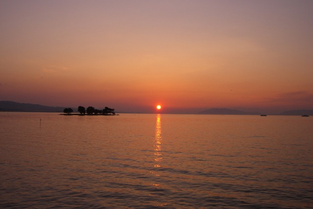 宍道湖の夕景