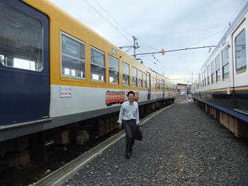 一畑電鉄雲州平田駅にて