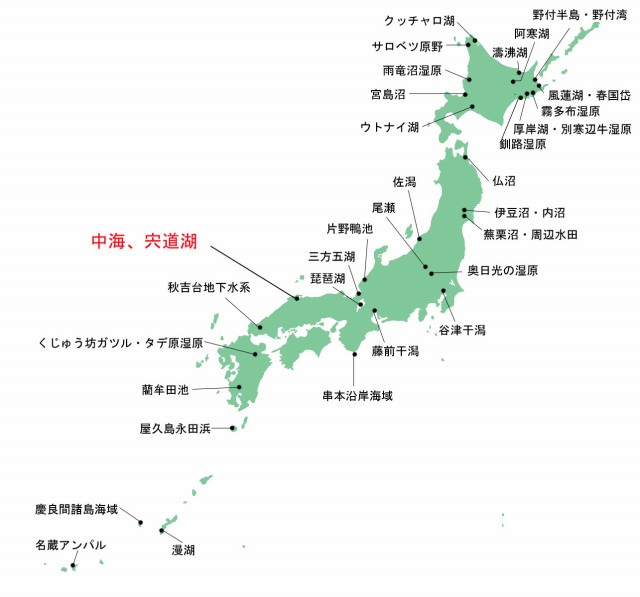 ３３湿地の地図