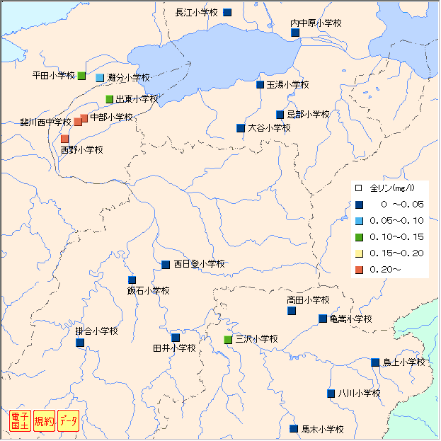 全りん分布図 全りん分布図