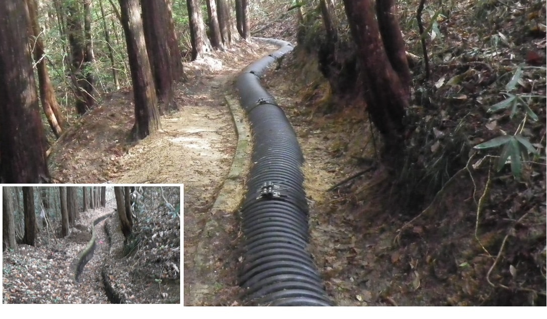 佐野工区用水路工事の完成後の写真