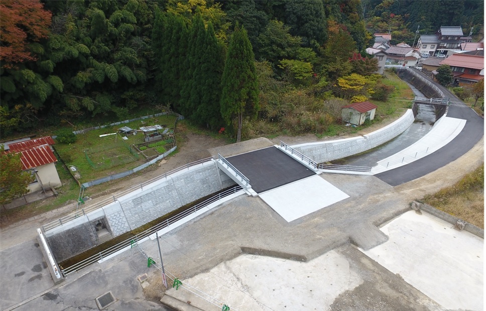 所長表彰優良工事／三隅井野長浜線／橋梁工事写真