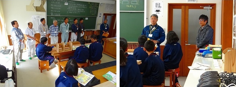 広瀬中学校の体験学習会（その１）