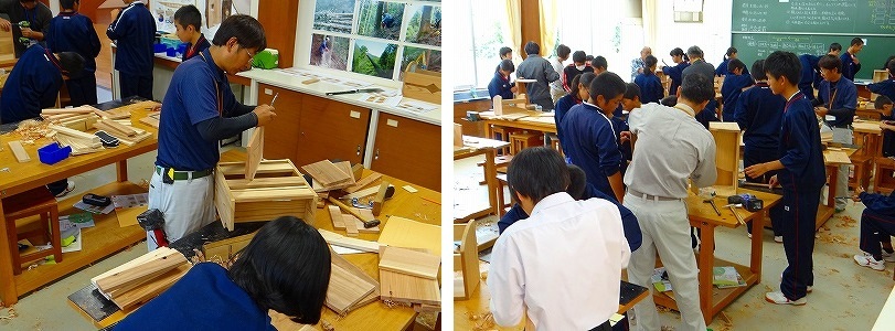 広瀬中学校の体験学習会（その７）