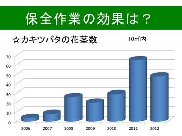 保全効果を表すグラフ