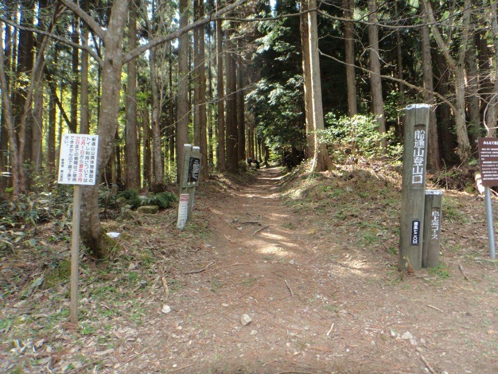 鳥上滝コースの登山口