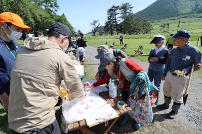 クリーン三瓶の受付風景