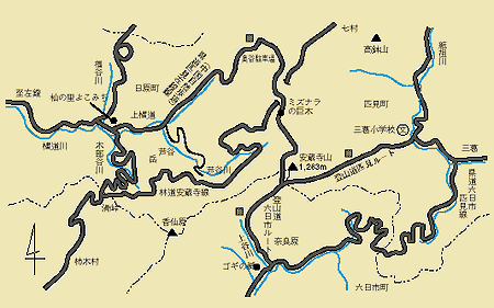 安蔵寺山の案内図