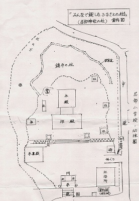忌部神社の杜の案内図