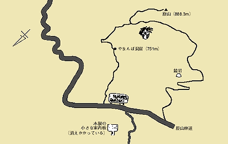 原山山麓の案内図