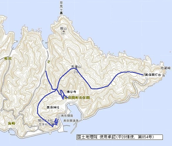 自然観察路地図