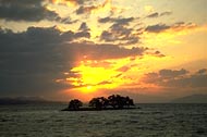 宍道湖夕景のイメージ写真