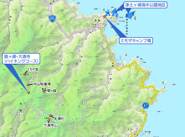 旧布施村エリア地図