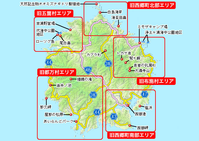 隠岐島後地区地図