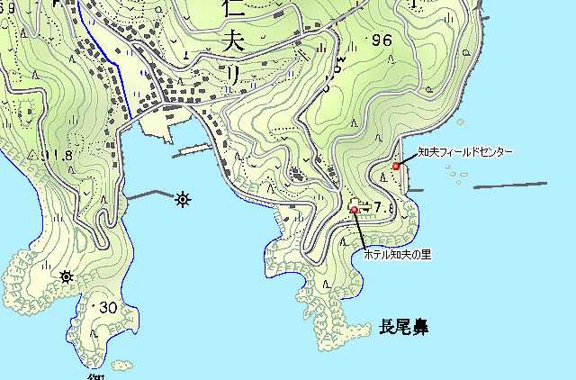 長尾鼻（知夫フィールドセンター）の地図画像