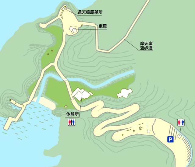 国賀浜園地地図