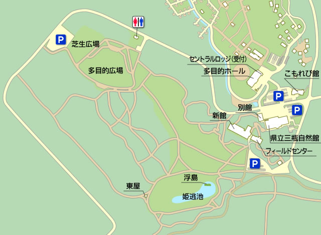 北の原（園地）の地図画像