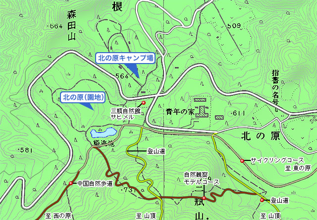 北の原エリア地図