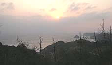 西川展望所からの眺め写真