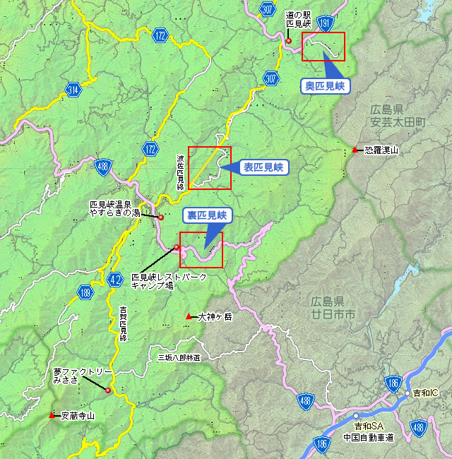 中部エリア地図