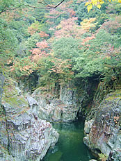 表匹見峡屏風ヶ淵の写真