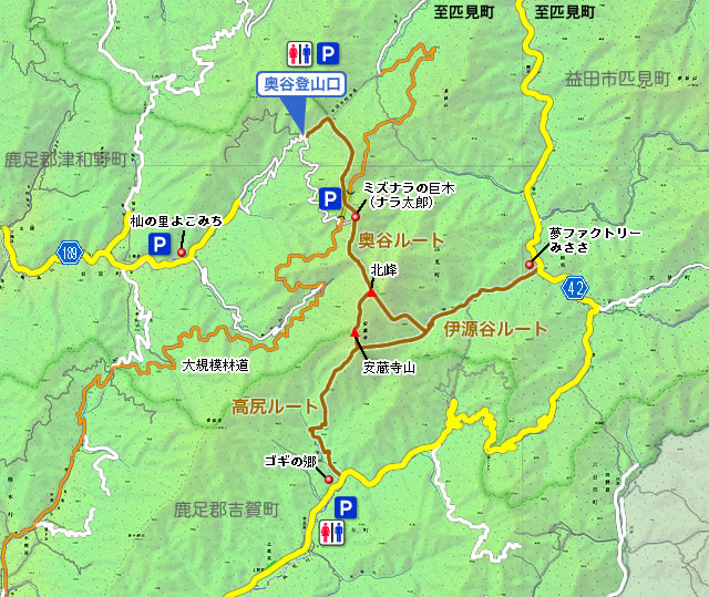 安蔵寺山地図