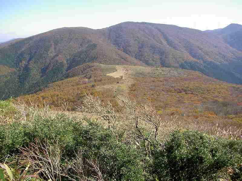 吾妻山から見た大膳原