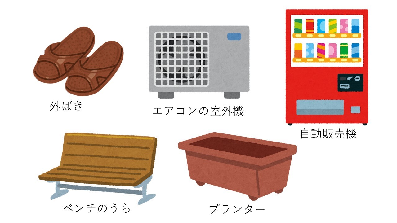 セアカゴケグモの生息場所イラスト