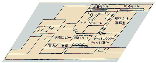 ターミナル1階の見取図（画像）