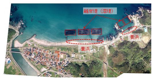 三隅港海岸の侵食対策