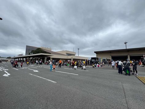 マラソン終了後のターミナルビル地区の様子