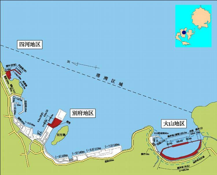 別府港は西ノ島町に在ります。