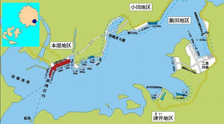 西郷港は隠岐の島町（旧西郷）に在ります。