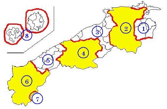 保安林の重要流域図