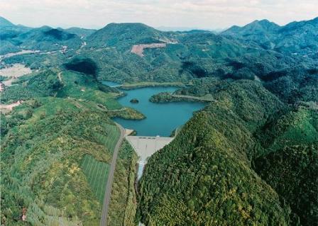 波積ダム完成予想図 波積ダム完成予想図