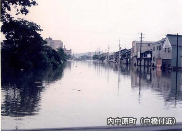 内中原町(中橋付近)
