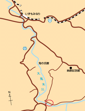 図（大馬木川位置）