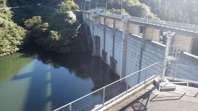 10月６日の御部ダムの写真です