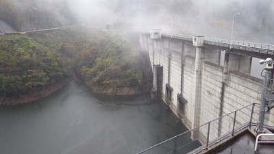 11月17日の御部ダムの写真です