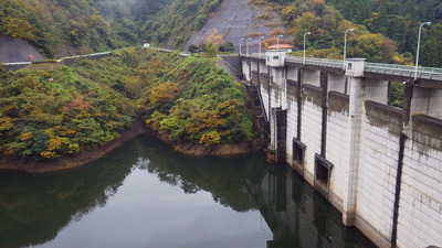 11月２日の御部ダムの写真です