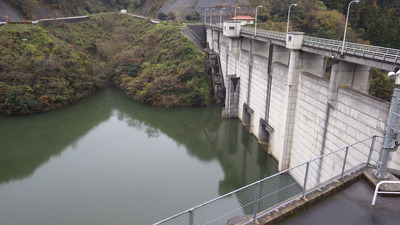 11月25日の御部ダムの写真です