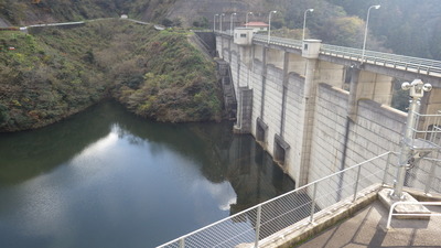 12月１日の御部ダムの写真です