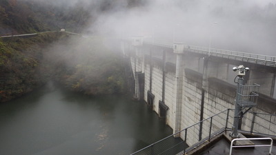 12月10日の御部ダムの写真です