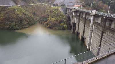 12月11日の御部ダムの写真です