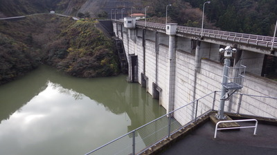12月14日の御部ダムの写真です