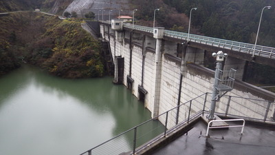 12月15日の御部ダムの写真です