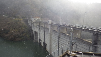 12月17日の御部ダムの写真です