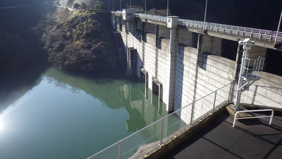 12月22日の御部ダムの写真です