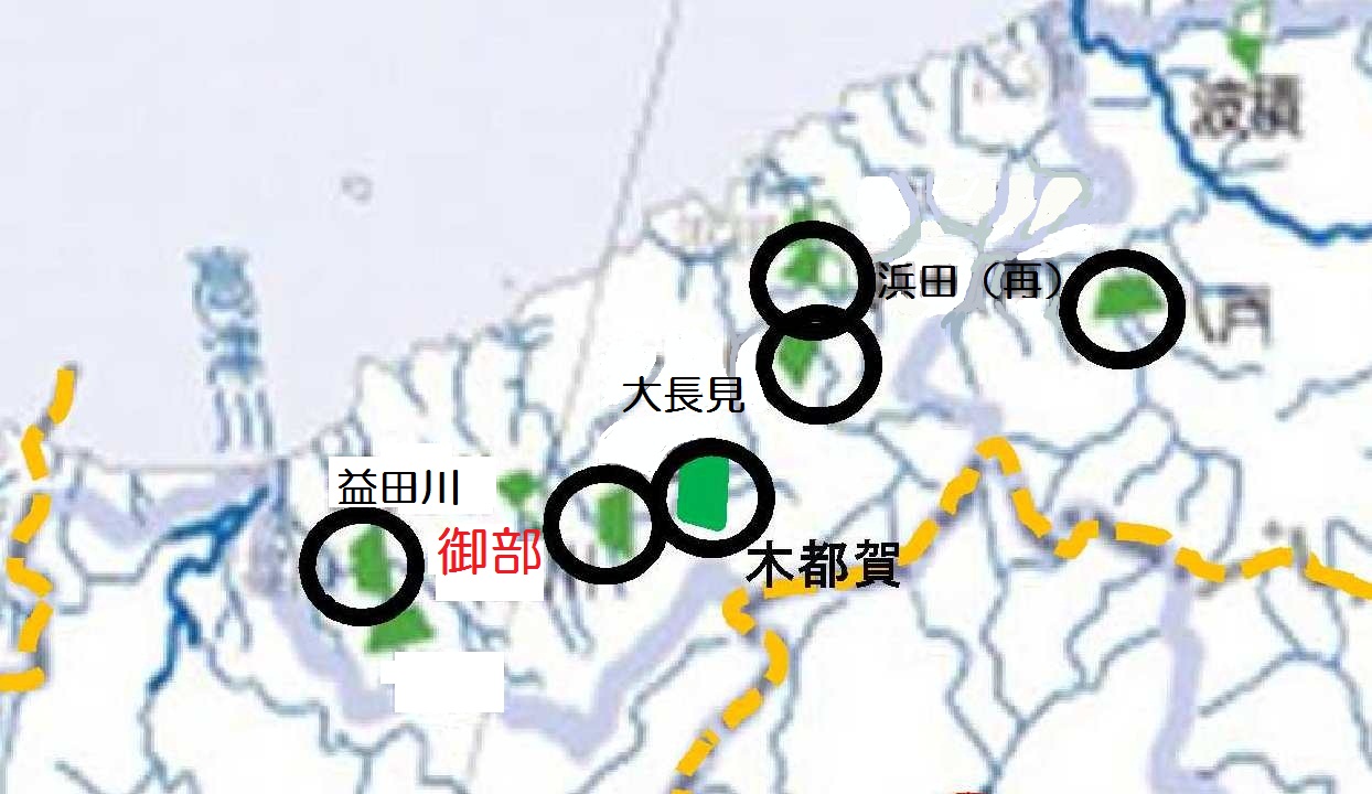 おすすめコースの位置図です