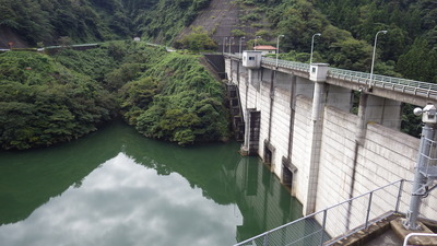 ９月17日、今日の御部ダムの写真です